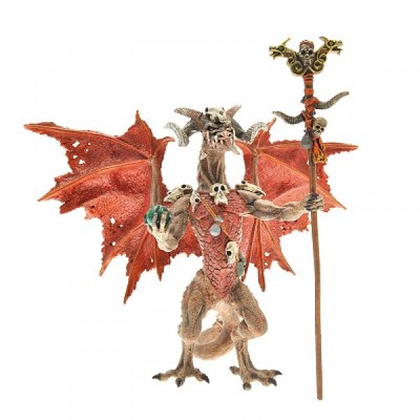 Figurine Dragon sorcier rouge - Plastoy-60228