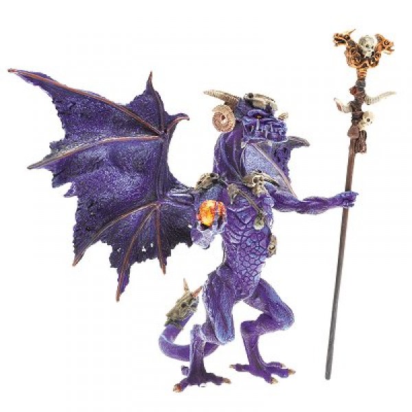 Figurine Dragon sorcier violet - Plastoy-60229