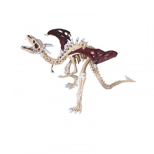 Figurine Dragon squelette rouge - Plastoy-60437