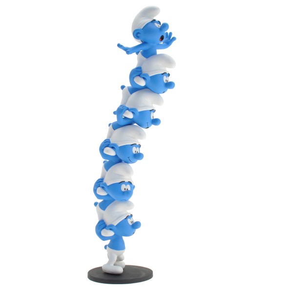 Figurine Schtroumpf : La colonne des Schtroumpfs - Plastoy-00173