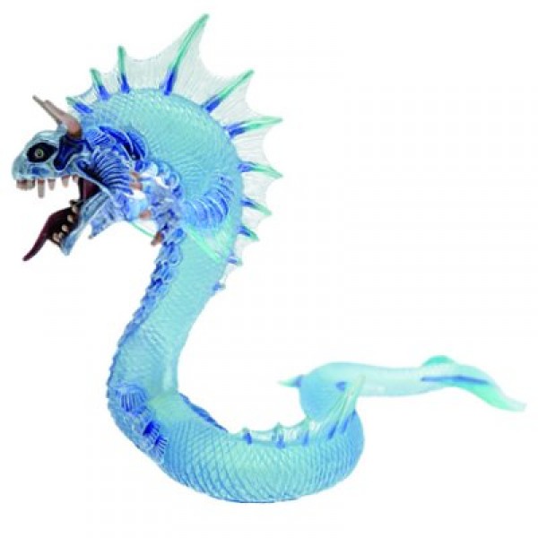 Figurine Grand dragon des mers translucide bleu - Plastoy-60231