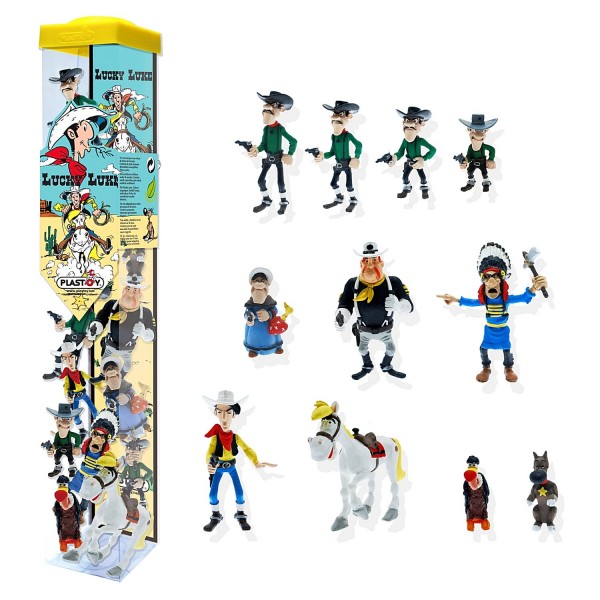 Mini Figurine Lucky Luke Avec Pistolet - Occasion Très Bon état, Personnage BD