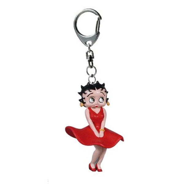 Porte-clés Betty Boop : Robe au vent - Plastoy-61922