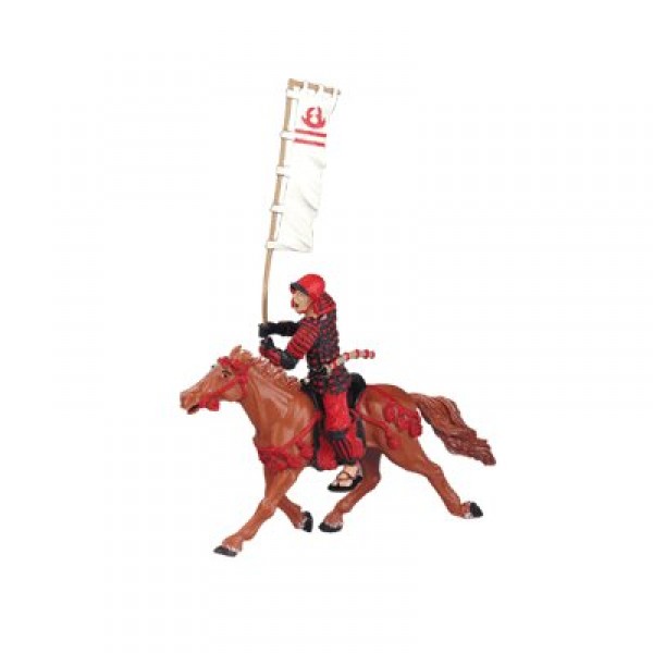 Figurine Samouraï : Porte étendard (sans cheval) - Plastoy-65701