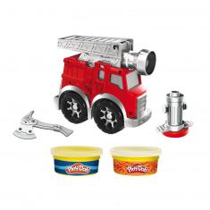 Set Play-Doh Wheels : Mon premier camion de pompier + 2 pots de pâte à modeler