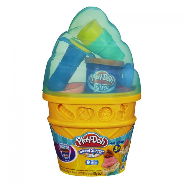 Pâte à modeler Play Doh : Cornet de Glace vert - Hasbro-A2743-Vert