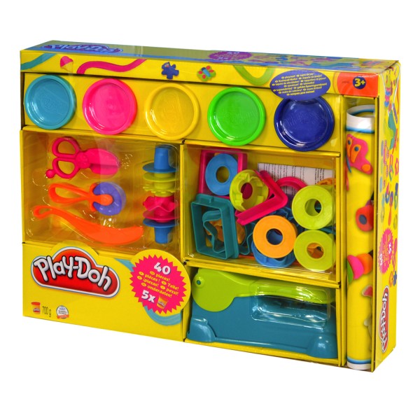 Pâte à modeler Play-Doh : Mega Set Fun Factory 40 pièces - Hasbro-24248