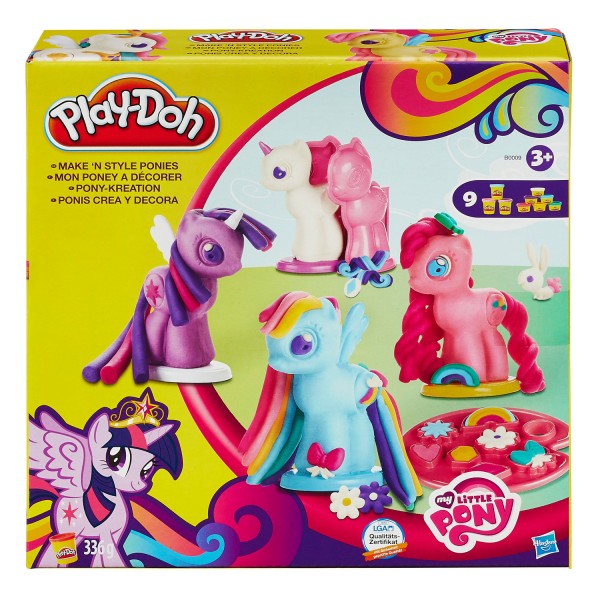 Pâte à modeler PlayDoh : Mon petit poney à décorer - Hasbro-B0009