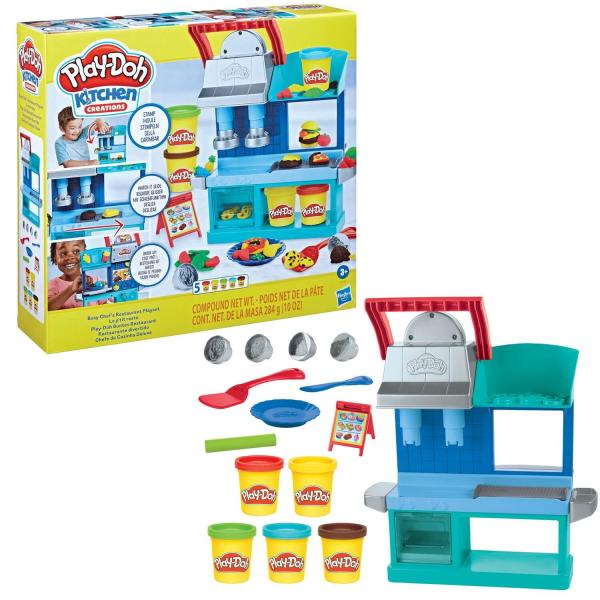 Play-Doh-Modelliermasse: Küchenkreationen: Le p'tit restau - Hasbro-F81075L0