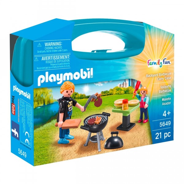 Playmobil 5649 : Family Fun : Mallette transportable de barbecue - Playmobil-5649