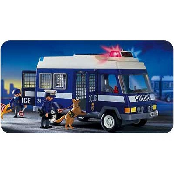 3166 - Fourgon de Police et Policiers - Playmobil-3166