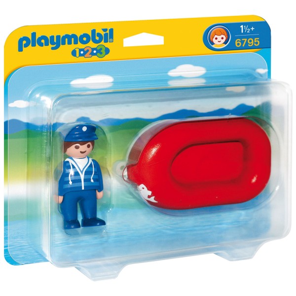 Playmobil 6795 - 1.2.3 - Vacancier avec bateau - Playmobil-6795