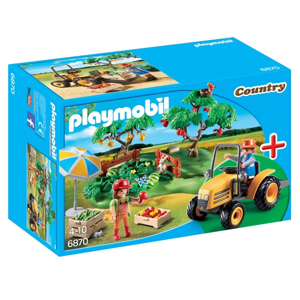 Playmobil 6870 Country : Couple de fermiers avec verger - Playmobil-6870