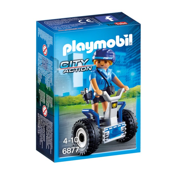 Playmobil 6877 City Action : Policière avec gyropode - Playmobil-6877