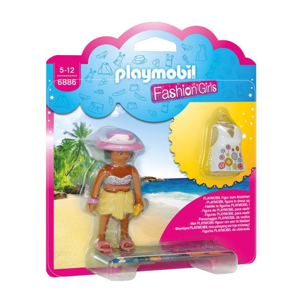 Playmobil 6886 Fashion Girls : Tenue de plage - Playmobil-6886