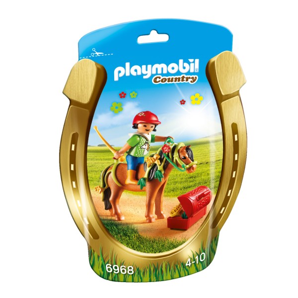 Playmobil 6968 Country : Poney à décorer Fleur - Playmobil-6968