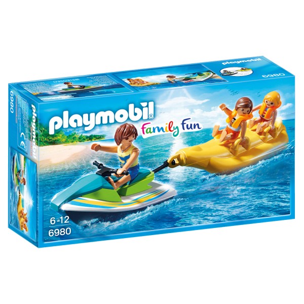 Playmobil 6980 Family Fun : Vacanciers avec jet-ski et banane - Playmobil-6980
