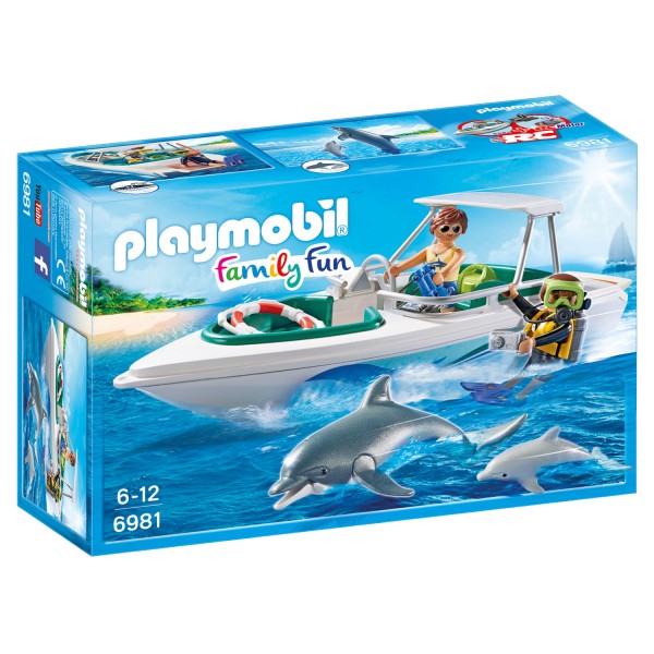Playmobil 6981 Family Fun : Bateau de plongée - Playmobil-6981