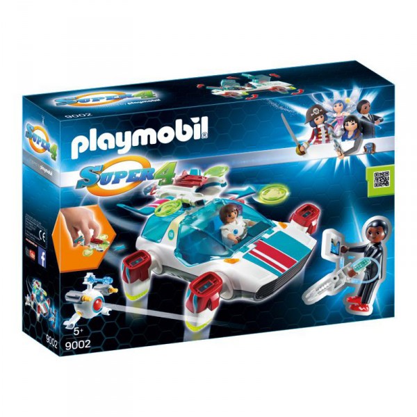 Playmobil 9002 Super 4 : FulguriX avec Gene - Playmobil-9002
