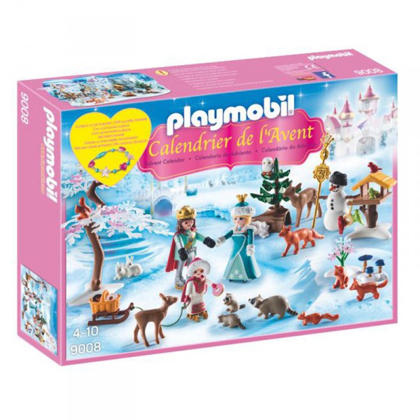 Playmobil 9008 Christmas : Calendrier de l'avent Famille royale en patins à glace - Playmobil-9008