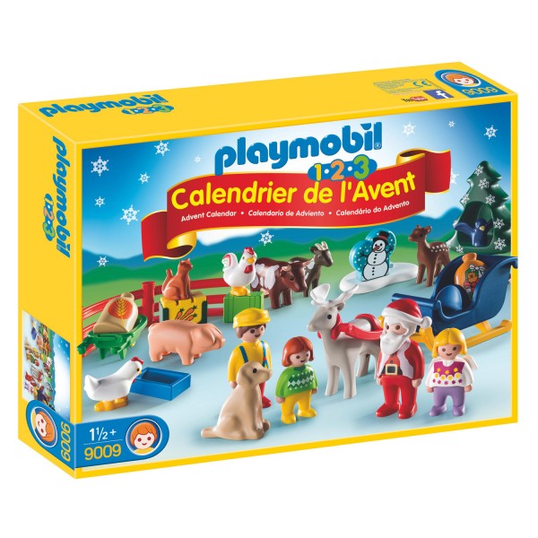 Playmobil 9009 1.2.3. : Noël à la ferme - Playmobil-9009