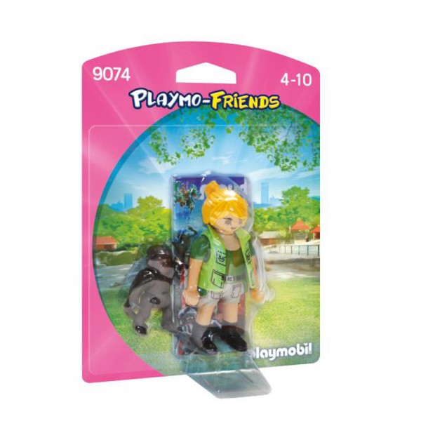 Playmobil 9074 Playmo-Friends : Soigneuse avec bébé gorille - Playmobil-9074