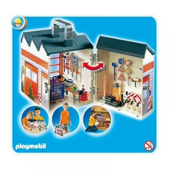 Playmobil 4043 - Atelier de chantier transportable - Playmobil-4043