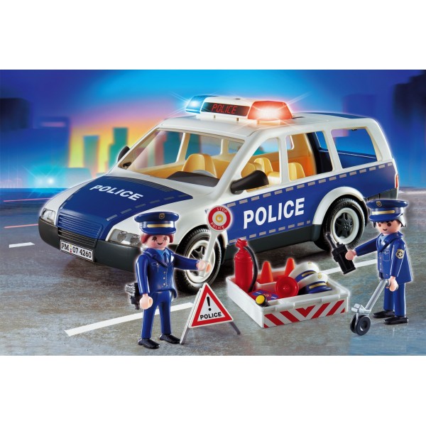 Playmobil 4260 : Voiture de police et patrouille - Playmobil-4260