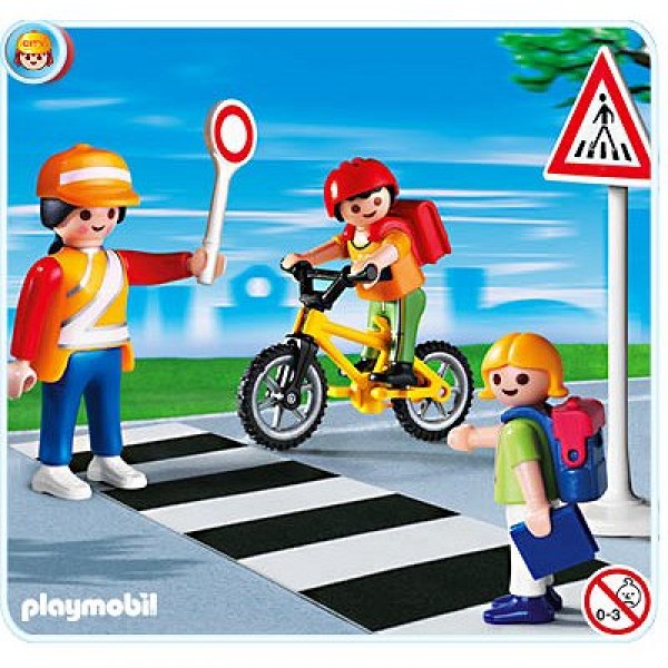 Playmobil 4328 : Agent de sécurité et écoliers - Playmobil-4328
