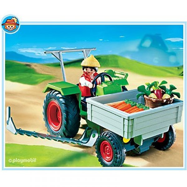 Playmobil 4497 - Fermier / Tracteur de chargement - Playmobil-4497