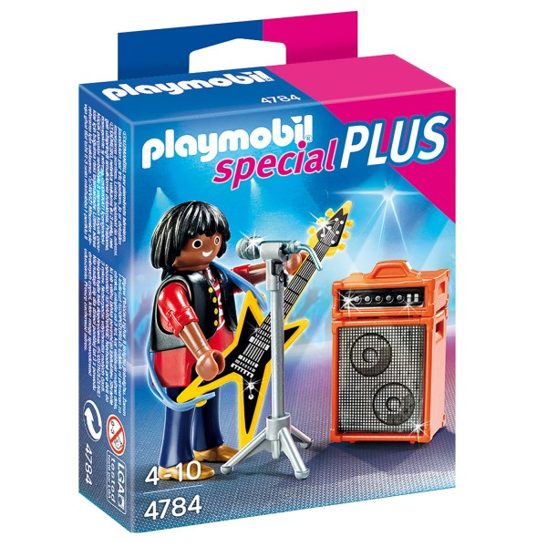 Playmobil 4784 : Chanteur de rock avec guitare - Playmobil-4784