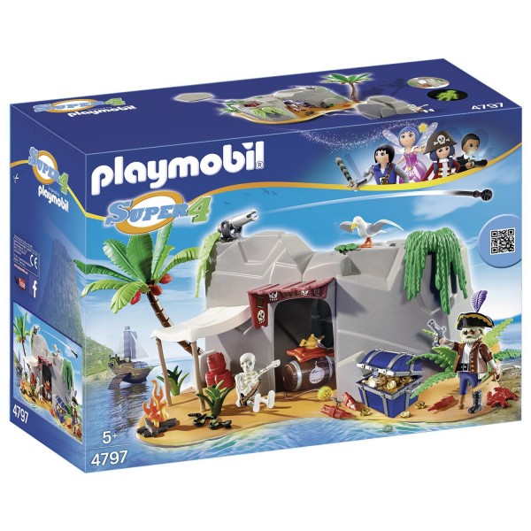 Playmobil 4797:  Super 4 : Caverne des pirates - Playmobil-4797