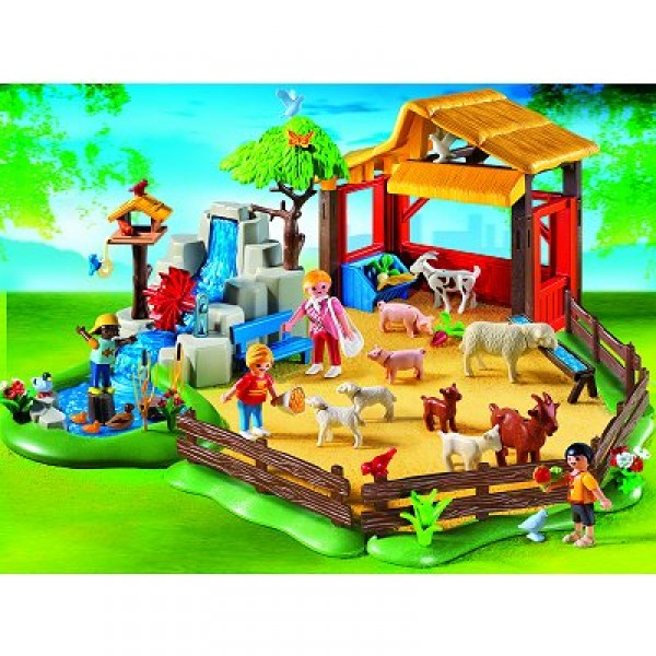 Playmobil 4851 : Parc animalier avec famille - Playmobil-4851