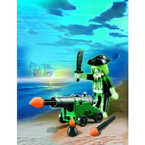 Playmobil 4928 - Oeuf : Pirate fantôme avec canon - Playmobil-4928