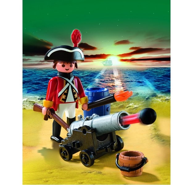 Playmobil 5141 : Soldat britannique avec canon - Playmobil-5141
