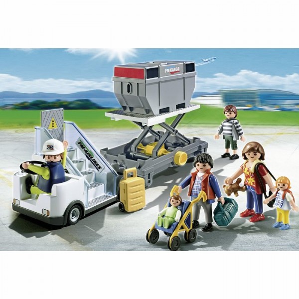 Playmobil 5262 : Passerelle d'embarquement avec passagers - Playmobil-5262