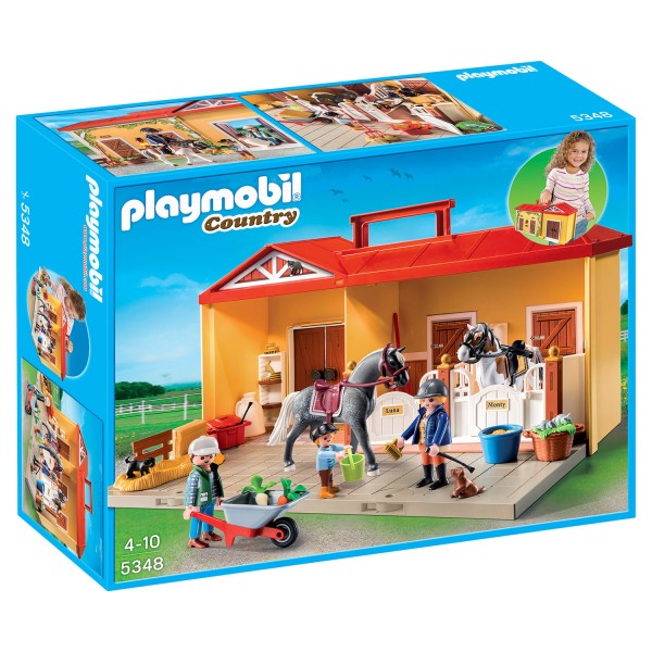 Playmobil 5348 : Ecurie transportable - Playmobil-5348
