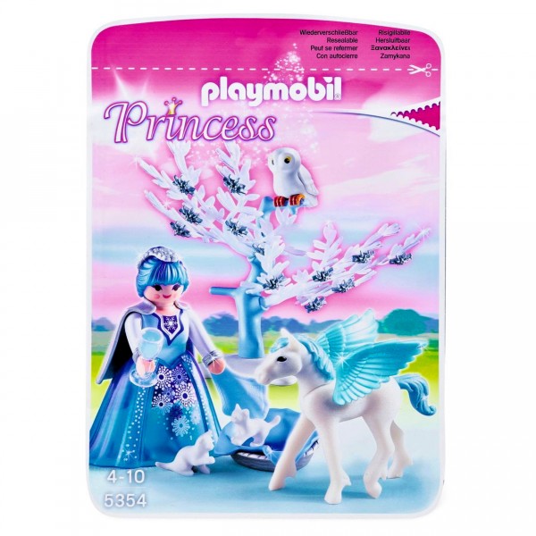 Playmobil 5354 : Princesse Hiver avec poulain ailé blanc - Playmobil-5354