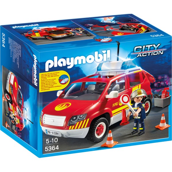 Playmobil 5364 : Véhicule d'intervention avec sirène - Playmobil-5364