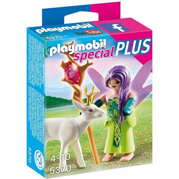 Playmobil 5370 : Spécial Plus : Fée avec chevreuil enchanté - Playmobil-5370