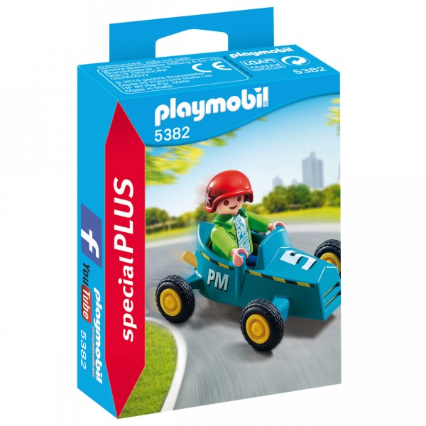 Playmobil 5382 : Enfant avec kart - Playmobil-5382