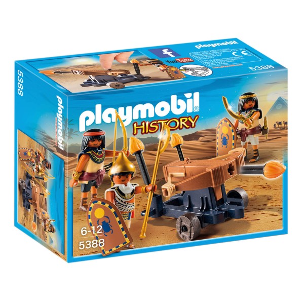 Playmobil 5388 : Soldats du pharaon avec catapulte - Playmobil-5388