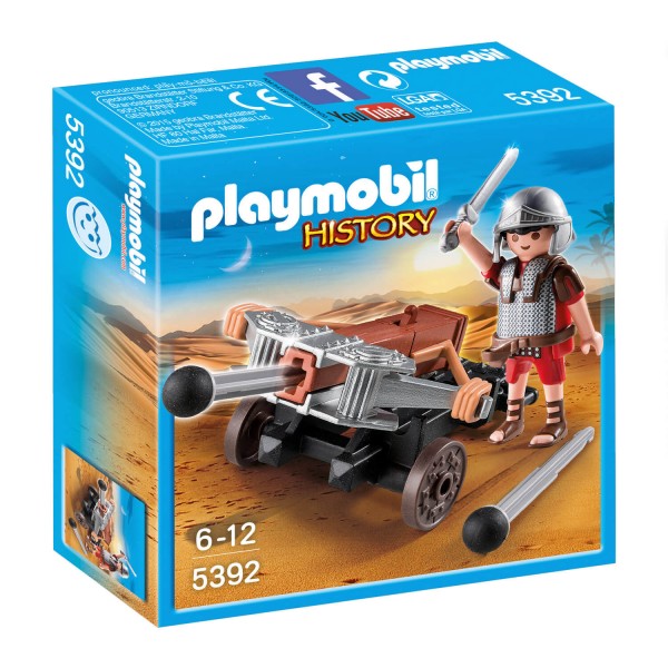 Playmobil 5392 : Légionnaire romain avec catapulte - Playmobil-5392