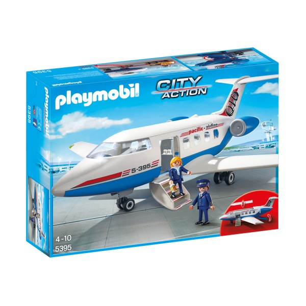 Playmobil 5395 City Action : Avion - Playmobil-5395