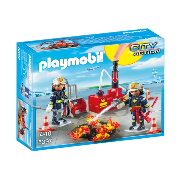 Playmobil 5397 City Action : Pompiers avec matériel d'incendie - Playmobil-5397