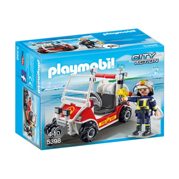 Playmobil 5398 City Action : Chef des pompiers avec voiture - Playmobil-5398