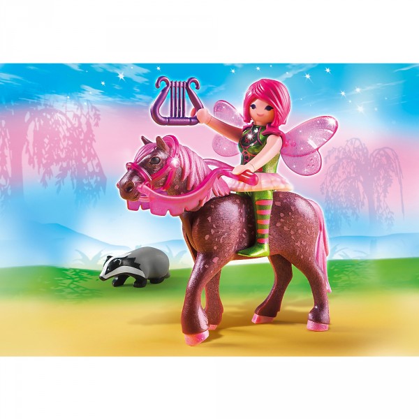 Playmobil 5449 : Fée Surya avec cheval Rubis - Playmobil-5449