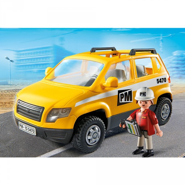 Playmobil 5470 : Chef de chantier et véhicule d'intervention - Playmobil-5470