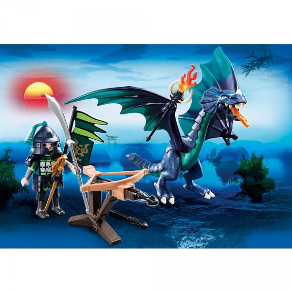 Playmobil 5484 : Dragon avec guerrier - Playmobil-5484