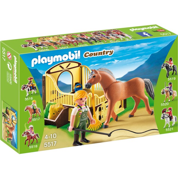 Playmobil-5517 : Cheval Fjord et monitrice - Playmobil-5517